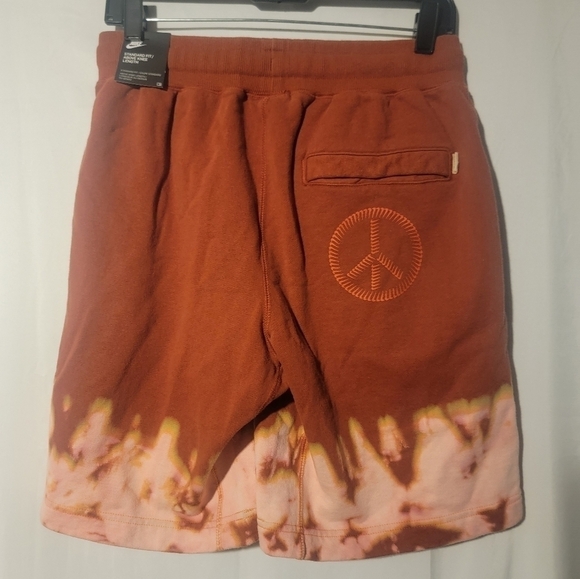 Nike Sportswear French Terry Peace Shorts Black DJ5308-852 Mens Size Small - Picture 4 of 6